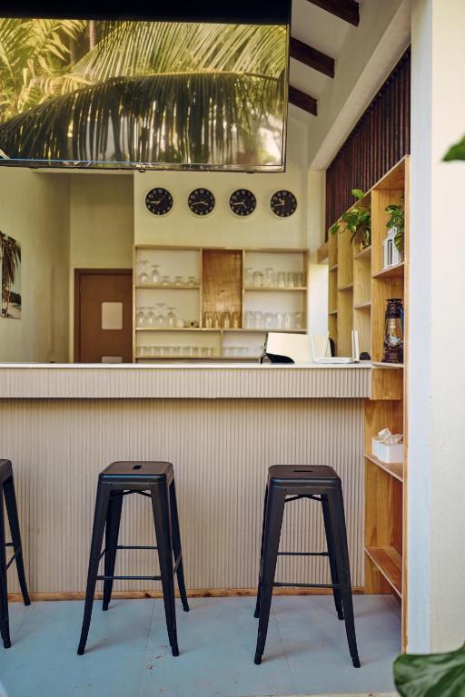 Small bar area at the Kondey villa stay